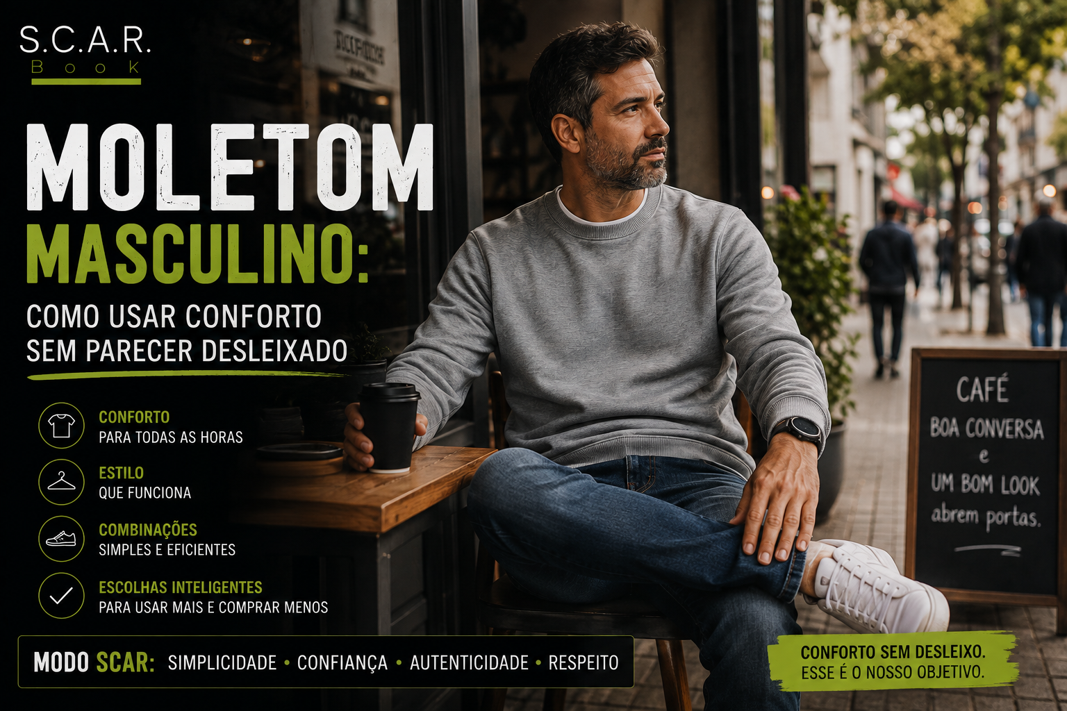 Moletom masculino: como usar conforto sem parecer desleixado